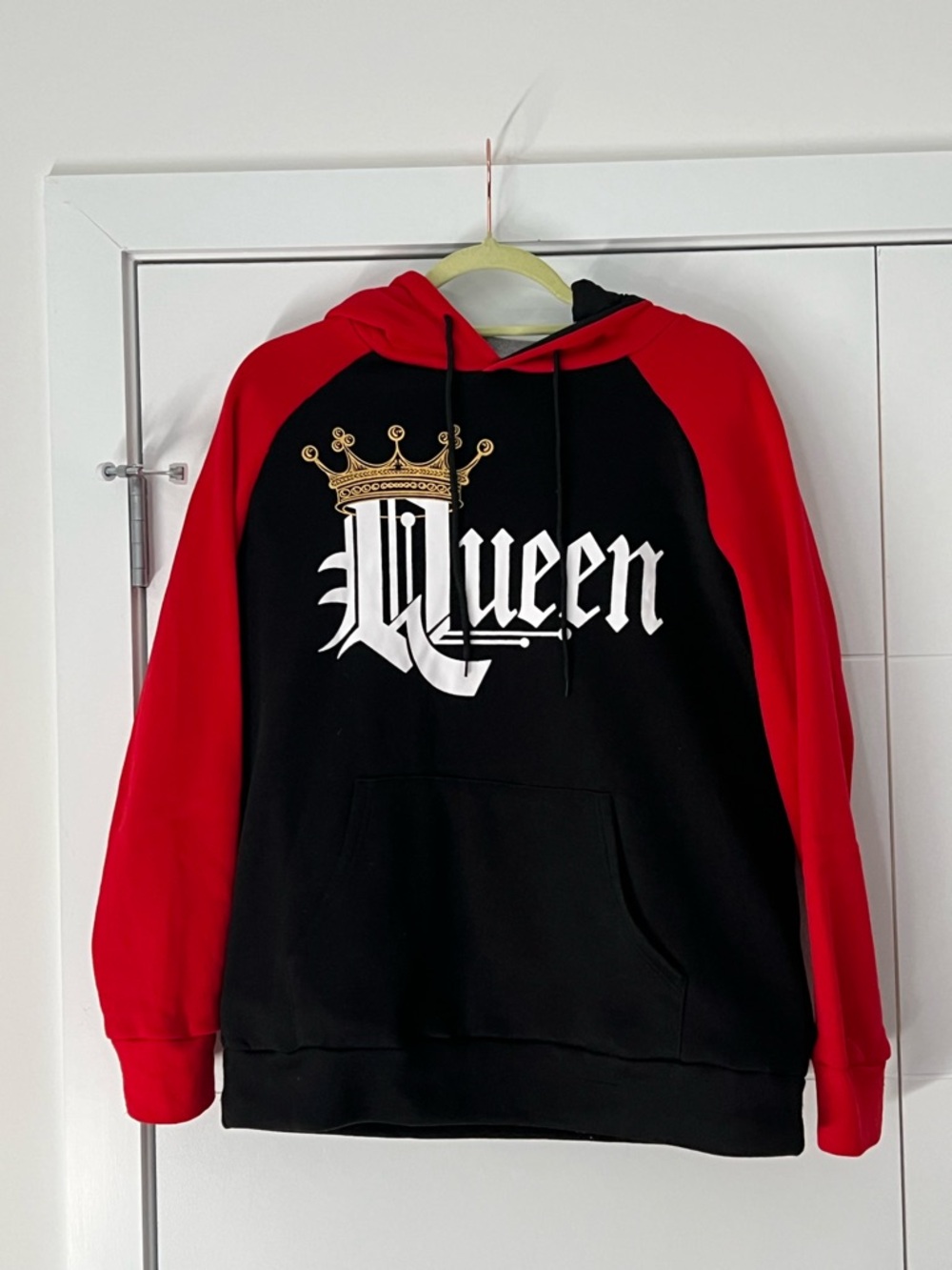 Queen Graphic Hoodie - Black and Red Men’s Pullover